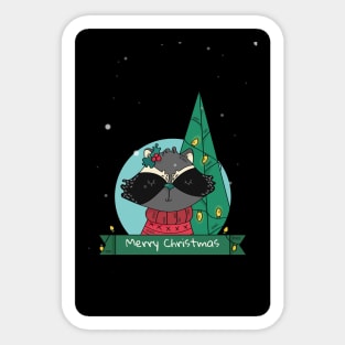 Christmas Cat Sticker